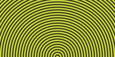 Black on yellow abstract line stripes with dimensional effect. vector