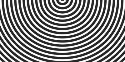 Abstract circle line background, stripes or lines design. Optical art. vector