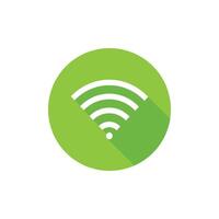 Wifi flat icon design vector