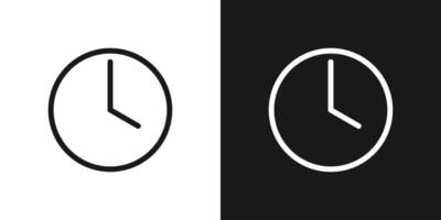 Clock icon sign for website and app vector