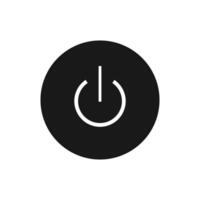Power button icon for apps and website. vector