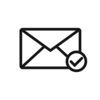 Message mail icon . E-mail envelope icon illustration. vector