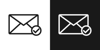 Message mail icon . E-mail envelope icon illustration. vector