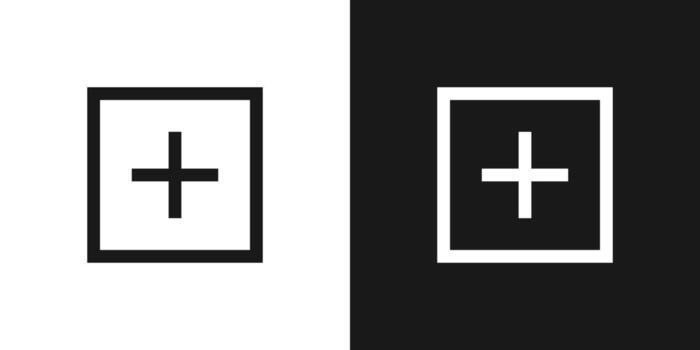 nuevo, más, añadir icono botón. conjunto de más iconos.crear icono símbolo. ilustración vector