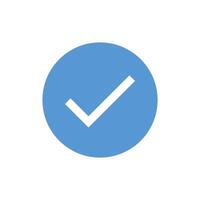 Verified icon isolated on white background. verification check mark. vector