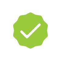 Verified icon check mark. vector