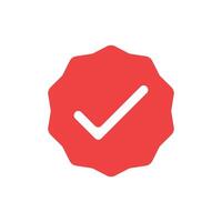 Verified icon check mark. vector