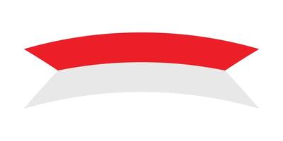 Ribbon or banner with flag of Indonesia vector