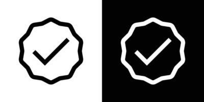 Check mark icon symbol set vector