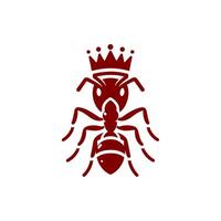Ant logo with a minimalist design featuring a silhouette of this industrious insect. Perfect for branding, nature-themed projects, and eco-friendly graphics. vector