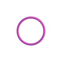Purple gradient 3D line circle design illustration vector