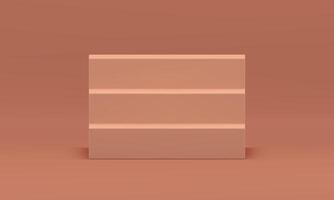 3d staircase level steps structure beige foundation pedestal achievement stairway realistic vector