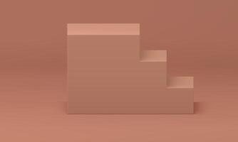3d podium stairs win champion award arena steps structure geometric foundation realistic vector