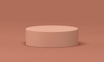 Podium 3d product display round stage basic foundation for product promo presentation vector