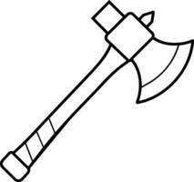 axe illustration design on white background vector