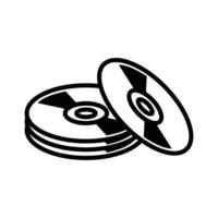 compact disk icon design template simple and clean vector