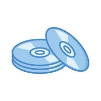 compact disk icon design template simple and clean vector