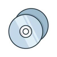 compact disk icon design template simple and clean vector