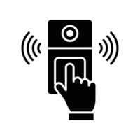 door bell icon design template simple and clean vector