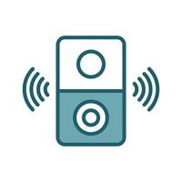 door bell icon design template simple and clean vector