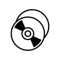 compact disk icon design template simple and clean vector