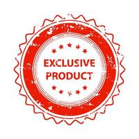 Exclusive product rubber stamp, special unique, quality top, verified authentic original, best choice, distinctive label emblem, badge imprint vector