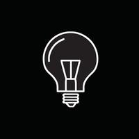 Electric bulb light vector