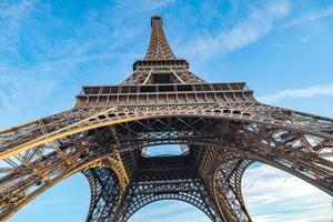 Majestic Low Angle View of Eiffel Tower by Day photo