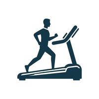 Gym and fitness silhouette design illustration template vector