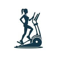 Gym and fitness silhouette design illustration template vector