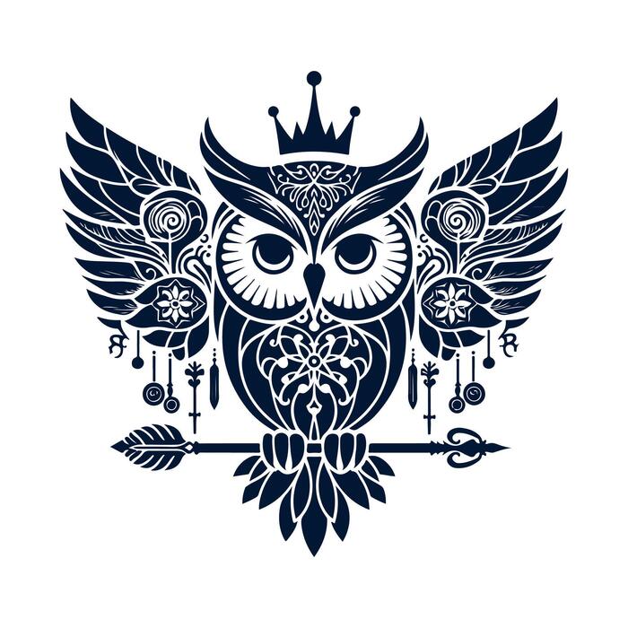 owl様 Owl silhouette design illustration template 47400616 Vector