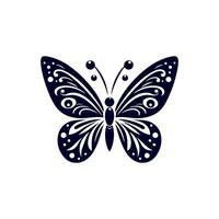 butterfly tattoo design illustration vector