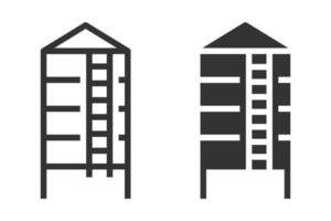 illustration of silo building, suitable for agricultural and industrial designs. Granary icon. vector