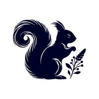 squirrel silhouette icon design illustration template vector