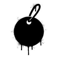 Spray Painted Graffiti price tag icon Sprayed isolated with a white background. vector