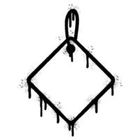 Spray Painted Graffiti price tag icon Sprayed isolated with a white background. vector