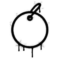Spray Painted Graffiti price tag icon Sprayed isolated with a white background. vector