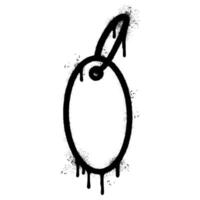 Spray Painted Graffiti price tag icon Sprayed isolated with a white background. vector