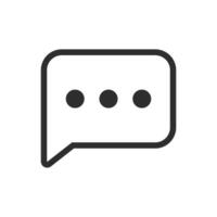 Message Mail Outline Icon On White Background vector