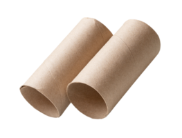 Tissue paper cores isolated with clipping path in file format png
