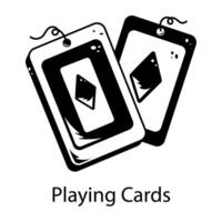 The royal playing cards icon designed in doodle style vector