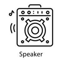 A sound speaker icon designed in line style vector