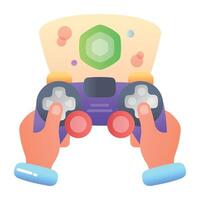 Vr gaming icon designed in flat style vector