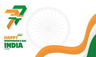 Indian independence day theme background design with copy space vector