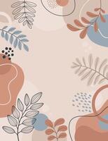 Design banner background. Colorful poster background. branches,art print for beauty, fashion and natural products,wellness, wedding and event. vector