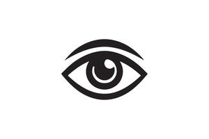 Eye icon set. Eyesight symbol. Retina scan illustration silhouette vector