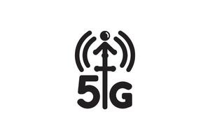5g technology and communication illustration vector