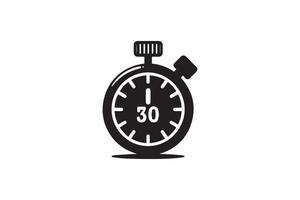 timer clock stop watch isolated on white background vector