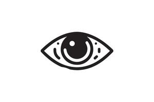 Eye icon set. Eyesight symbol. Retina scan illustration silhouette vector