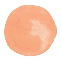Abstract Watercolor Shapes in Trendy Peach Fuzz Color of 2024 vector